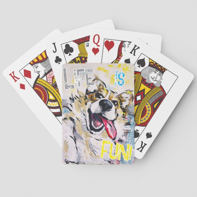 Alles lächeln, Life is fun! Spielkarten (Rückseite)