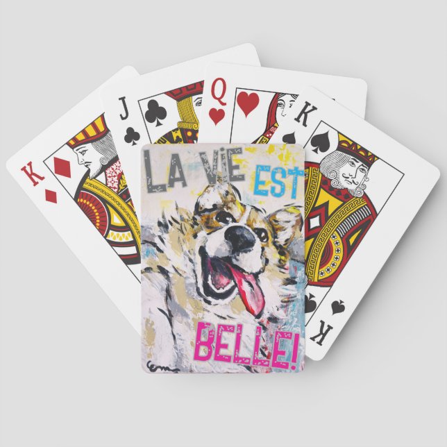 Alles lächeln spielkarten (Rückseite)