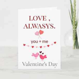 Alles Liebe, einen glücklichen Valentinstag Grußka Feiertagskarte