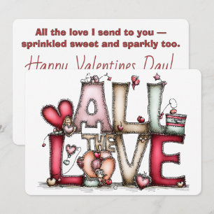 Alles Liebe zum Valentinstag Karte