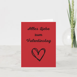 Alles Liebe zum Valentinstag, Valentinstag Karte