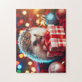 Alles Lit Up Weihnachts-Igel Puzzle