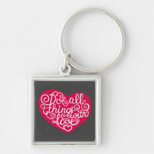 Alles mit Liebe Rot machen Schlüsselanhänger