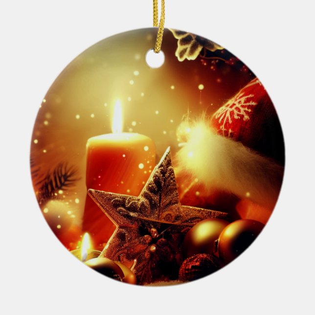 Alles Möbel für Weihnachtskerzen Keramik Ornament (Vorne)