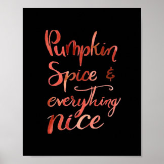 Alles Nice Pumpkin Funny Herbst Poster