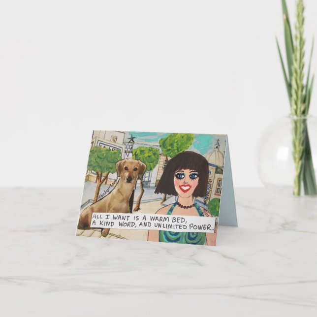 alles notecard-, das ich wirklich will, ist ein karte (Vorderseite)