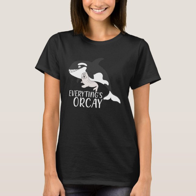 Alles Orcay Orca Whale Tier T-Shirt (Vorderseite)