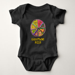 Alles-Pizza-Kunstwerk von Kareem Baby Strampler