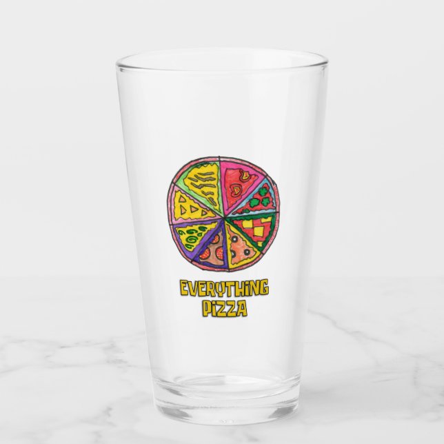 Alles Pizza Kunstwerk von Kareem Glas (Vorderseite)