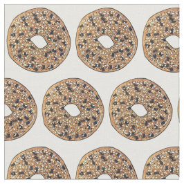 Alles Poppy Sesam Seed Bagel Frühstück Essen Stoff