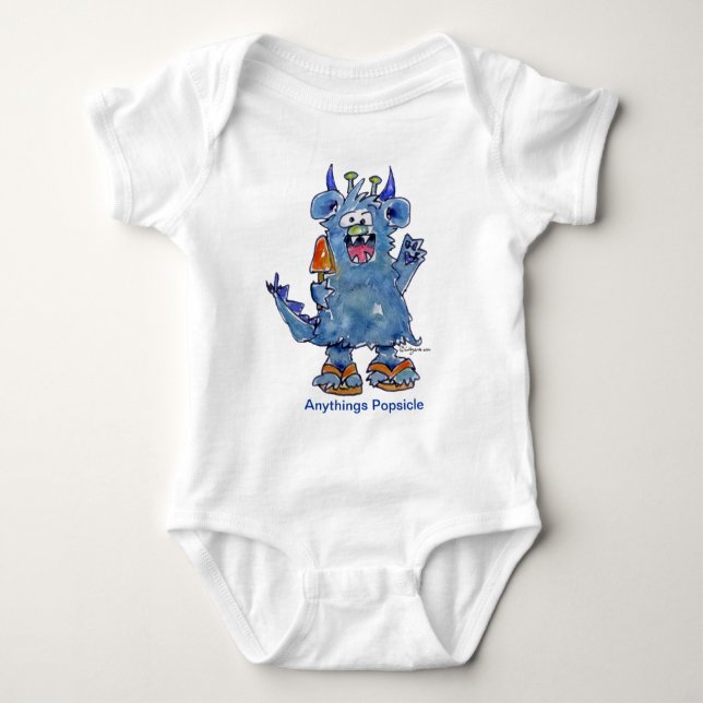 Alles Popsights Funny Monster Baby T Shirt (Vorderseite)