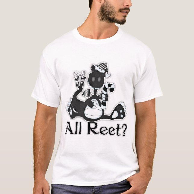 Alles Reet? Geordie Weihnachtsdrache-T-Shirt T-Shirt (Vorderseite)