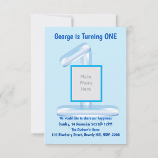 Alles rund um Blue 1. Geburtstagsfeier Einladung