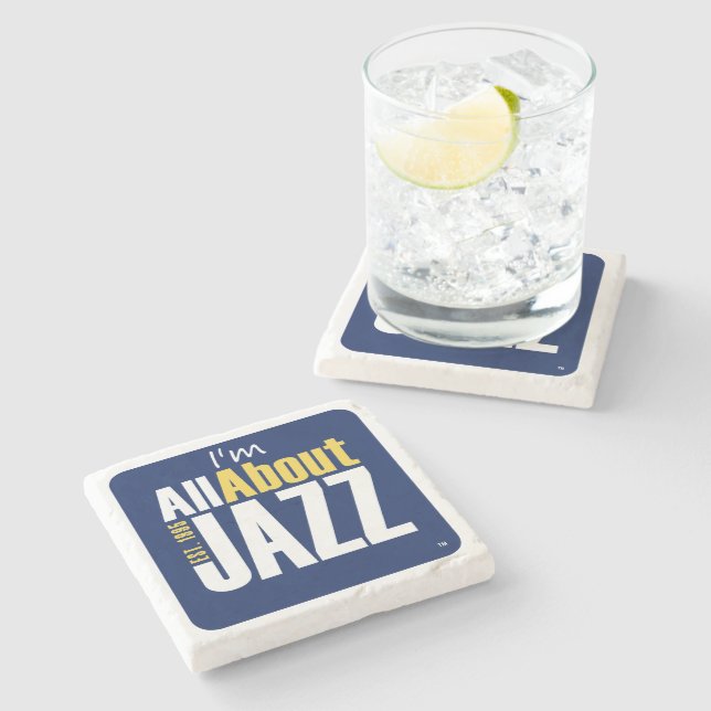 Alles rund um die Jazz Drink Coasters Steinuntersetzer (Seitenansicht)