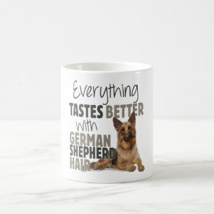 Alles schmeckt besser mit deutschem Schäferhair Kaffeetasse