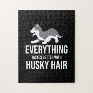 Alles schmeckt besser mit Husky-Haar Puzzle