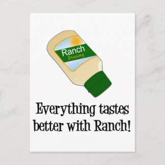 Alles schmeckt besser mit Ranch Postkarte