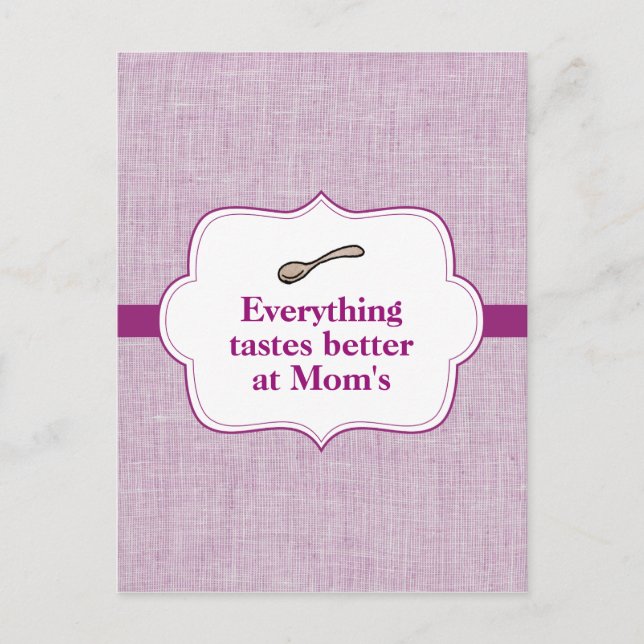 Alles schmeckt besser postkarte (Vorderseite)