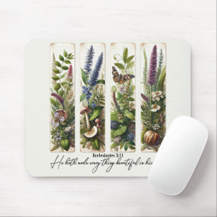 Alles schön zu seiner Zeit botanisch Mousepad