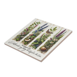 Alles Schöne in Seiner Zeit botanisch Fliese