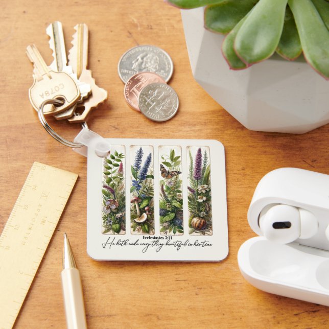 Alles Schöne in Seiner Zeit botanisch Schlüsselanhänger (Schreibtisch)