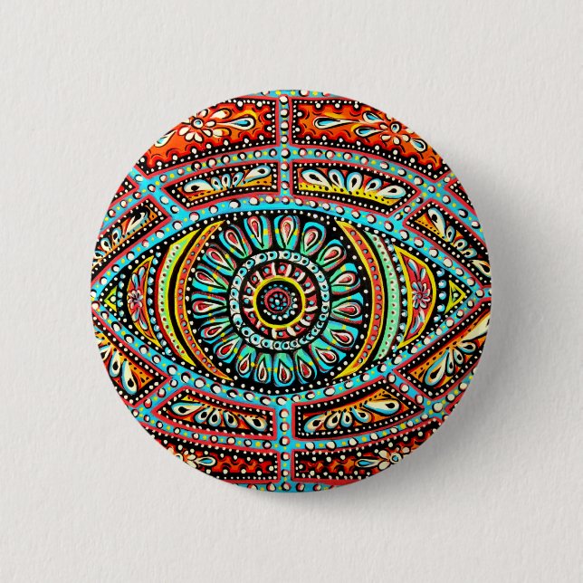 Alles sehende Auge Button (Vorderseite)