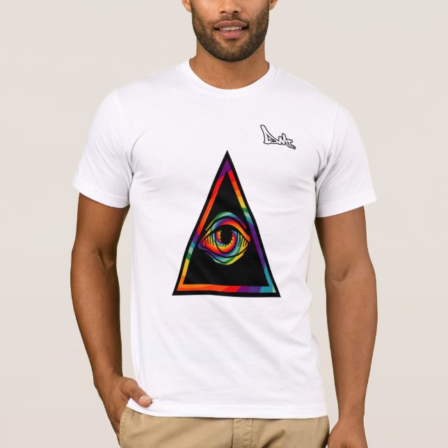 ALLES SEHENDE AUGEN-GRAFFITI-T-SHIRT DURCH DMT T-Shirt (Vorderseite)
