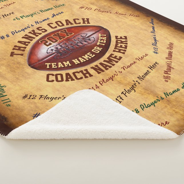 Alles Spielers, Teams, Trainer NENNT Fußball-Decke Sherpadecke (3/4)