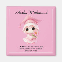 🎓 Alles Text individuell Chibi Rose Abschlussfeie