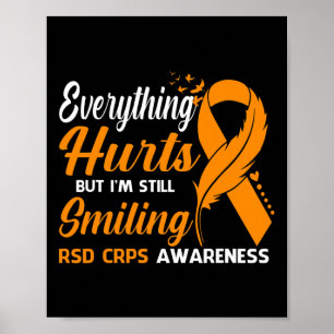 Alles tut weh, ich bin immer noch lächelnd Rsd Crp Poster