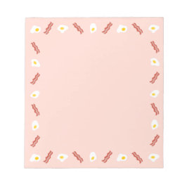 Alles über Bacon und Eier Notizblock