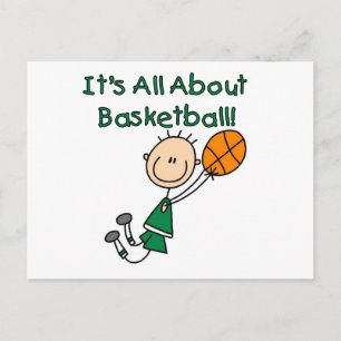 Alles über Basketball T-Shirts und Geschenke Postkarte