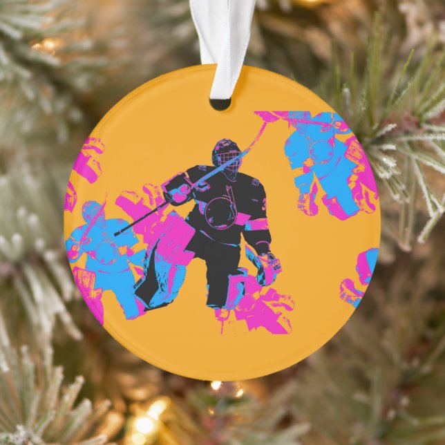 Alles über das Goalie - Hockey Player Ornament (Baum)
