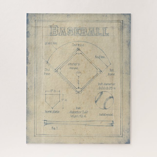 Alles über das Spiel - Baseball Puzzle (Vertikal)