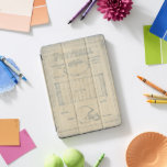 Alles über das Spiel - Fußball iPad Pro Cover<br><div class="desc">All About the Game II" von Ethan Harper. Enthält ein blaudruckähnliches Bild von Fußballelementen.</div>