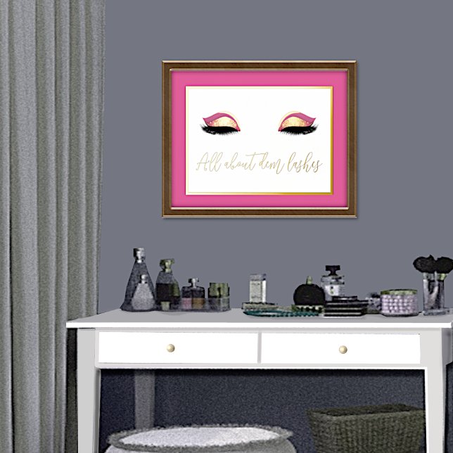 Alles über den Dem Lashes Foil Prints Foliendrucke (Von Creator hochgeladen)