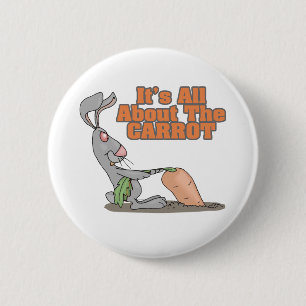 alles über den karottenwitzigen Hasen-Cartoon Button