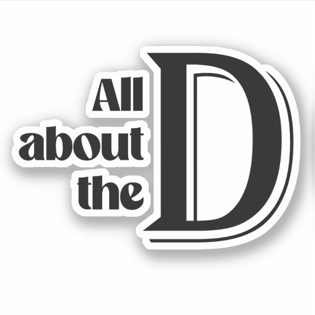 Alles über die D Aufkleber (Vorderseite)