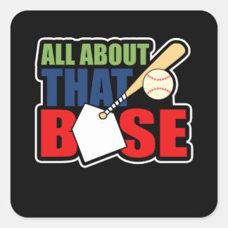 Alles über diese Basis Niedliche Mama Baseball Sof Quadratischer Aufkleber