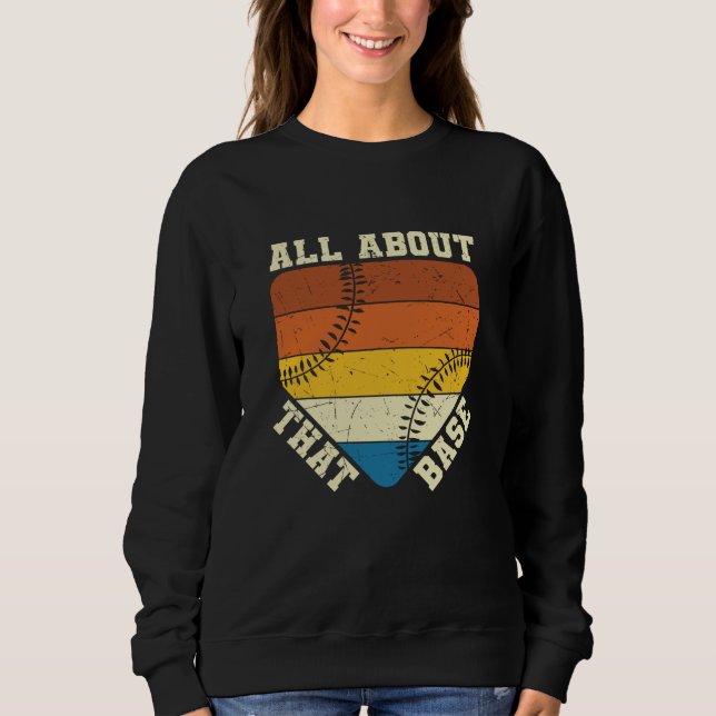 Alles über diese Basis | Schönes Baseball-Design Sweatshirt (Vorderseite)