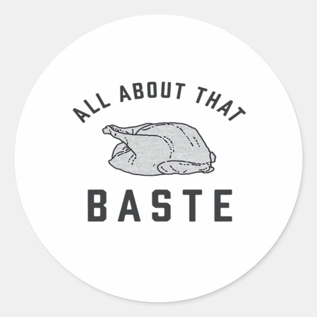 Alles über diesen Baste Classic Funny Runder Aufkleber (Vorderseite)