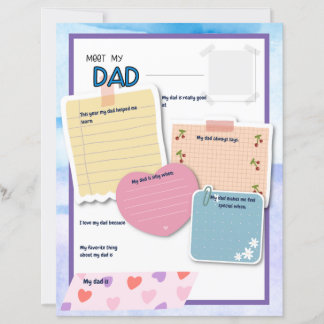 Alles über meinen Vater, Kindergeschenk für Väter,