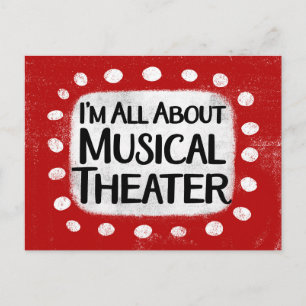 Alles über Musical Theater Postcard Postkarte