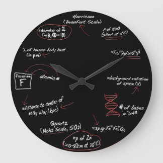 Alles über Science Geek Match Wall Clock Wohngesta Große Wanduhr