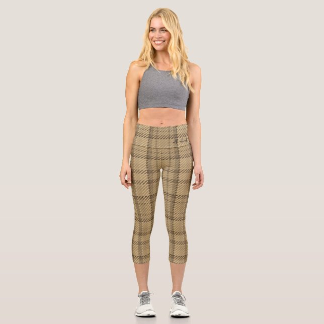 ALLES ÜBER SIE - Kariertes Capri Legging (Vorderseite)