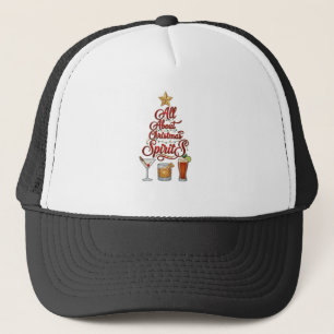 Alles über Weihnachts-Geister Cocktails Whiskey St Truckerkappe