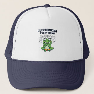 Alles-Überdenker-Frosch-Trucker-Mütze Truckerkappe