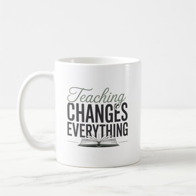 Alles verändernde Lehrerin Inspirierend  Kaffeetasse (Links)