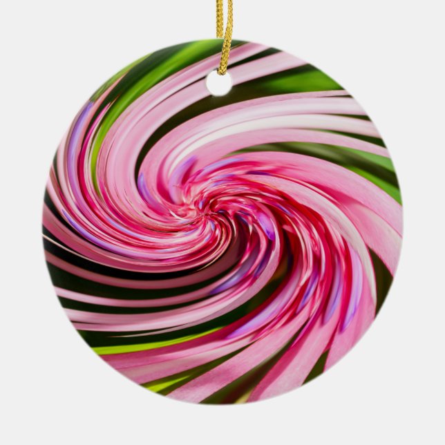 Alles verdreht keramik ornament (Vorne)