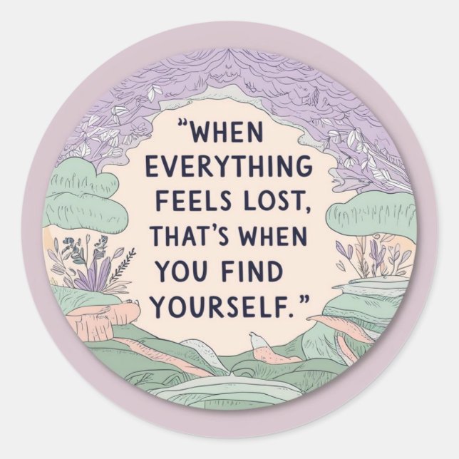 Alles verlor Sticker (Vorderseite)